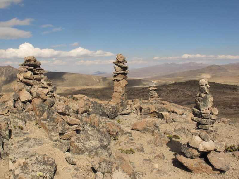 Apachetas no Colca Canyon