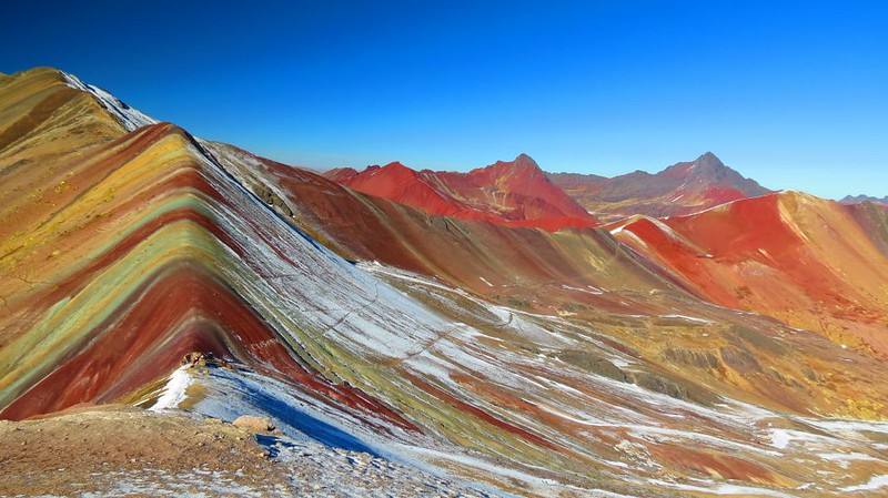 montanha colorida ou de 7 cores, rainbow mountain