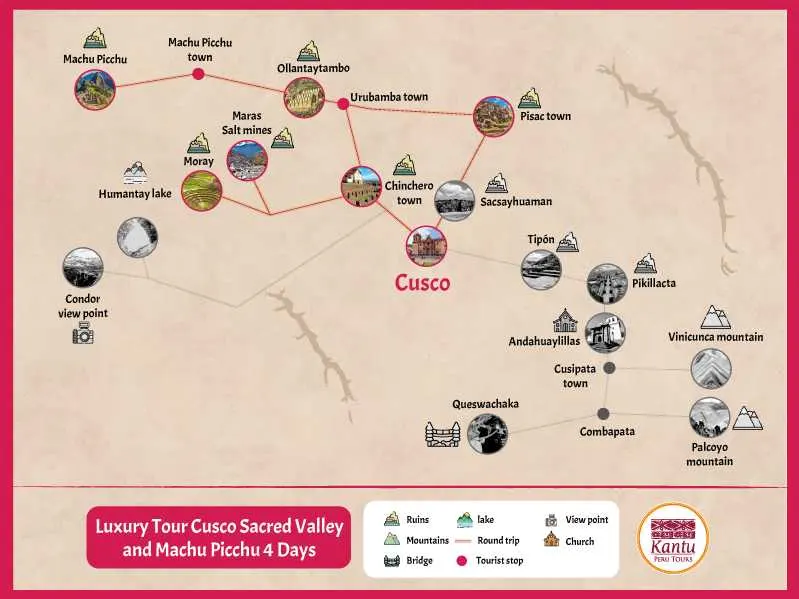 Tour de Luxo Cusco Vale Sagrado e Machu Picchu 4 Dias