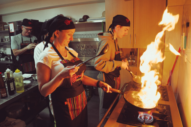 Aula de Culinaria em Cusco